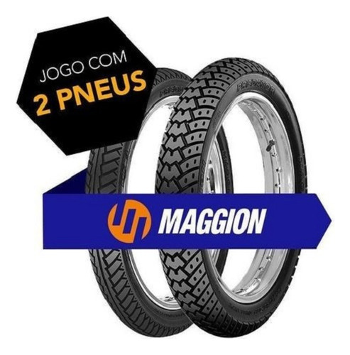 Par Pneu 2.75-18 E 90/90-18 Maggion S Câmara Titan Fan Yes