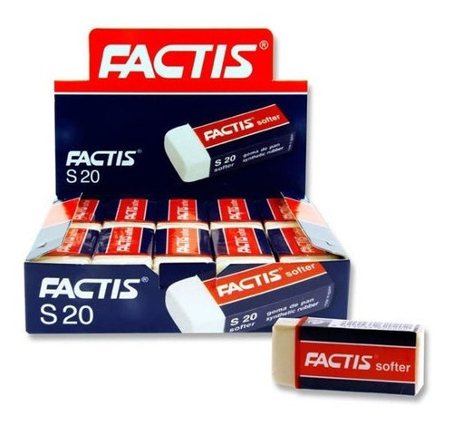 Imagen 1 de 2 de Goma De Borrar Factis S-20 Caja 20 Unidades