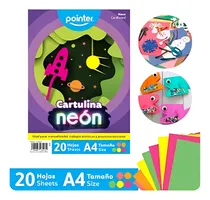 Comprar Cartulina Neón Pointer - 20 Hojas Fluorescentes Tamaño A4