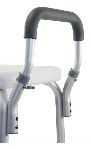 Silla Ajustable Ducha Respaldo Y Asas De Apoyo, Silla D...