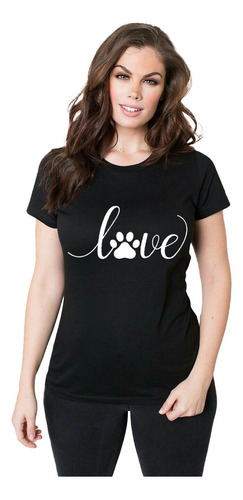 Polera Pet Lover 100% Algodón Amantes De Las Mascotas