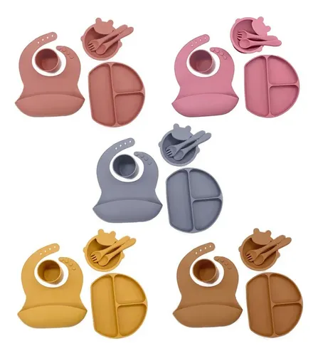 Set De Alimentación 6 Piezas Para Bebes Y Niños