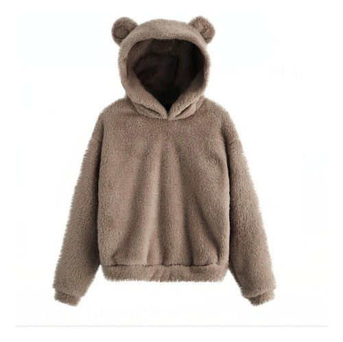 Sudadera Con Capucha De Felpa Para Oreja De Conejo