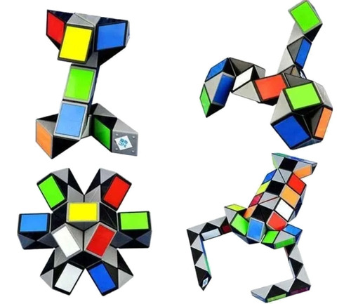 Rubik Snake Culebra Qiyi Colour 48 Piezas Rompecabezas Twist