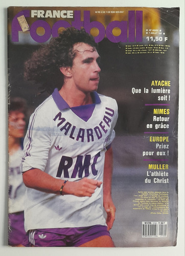 Revista France Football 705 Futbol Frances Año 1987