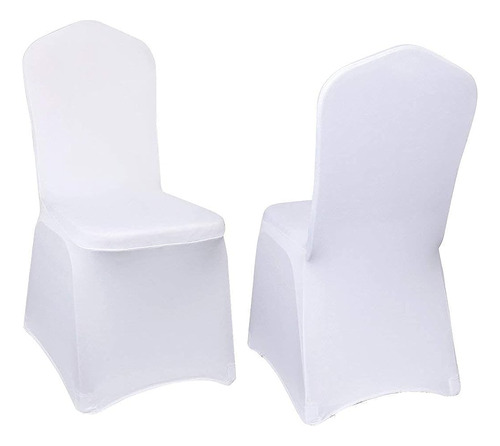 Yahpetes 2 Pcs Chair Covers Polyester Spandex Banquet Chair 