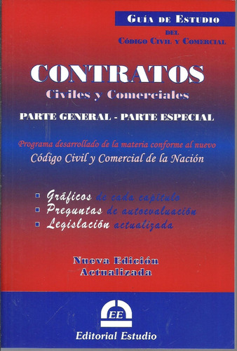 guia estudio contratos civiles y comerciales 2019, de Font Miguel. Editorial Estudio, tapa blanda en español, 2018