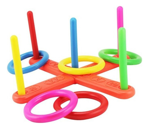 Juego De Juguete Para Lanzar Anillos, 1 Juego De Plástico Pa
