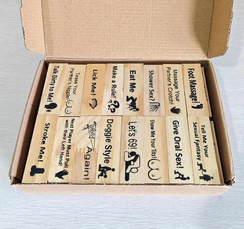 , Juego De Mesa Apilable Wood Blocks Tower Para Parejas