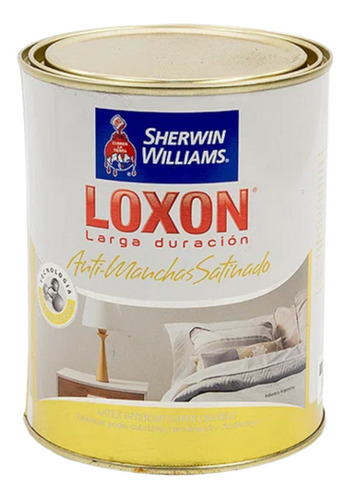 Loxon Latex Antimanchas Lavable Interior Satinado X 1 Lts