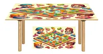 Comprar Vinilo Para Mesa Juegos De Mesa Divierten A Los Niños C1