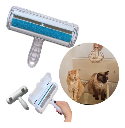 comprar Rolo Removedor  Pelos Pet Gatos Cães Sofá Roupa Com Coletor 