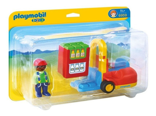 Juguete 1.2.3 Montacarga Playmobil