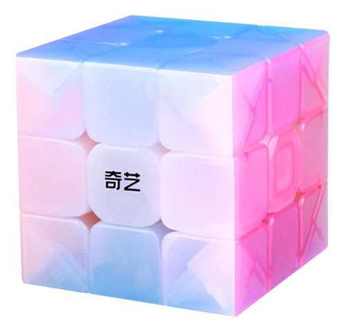 Cubo De Velocidad Jelly Warrior 3 X 3 X 3 Transparente Color De La Estructura