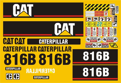 Calcomanías Para Caterpillar 816b