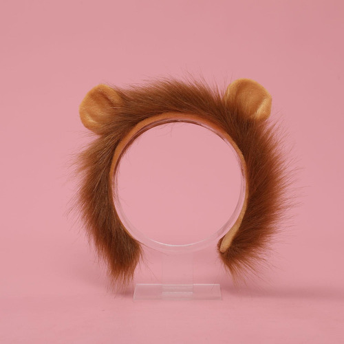 Set De Disfraz De Peluche Con Orejas De Cola De León, Disfra