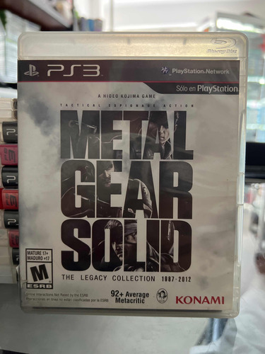 Metal Gear Solid The Legacy Collection Playstation 3