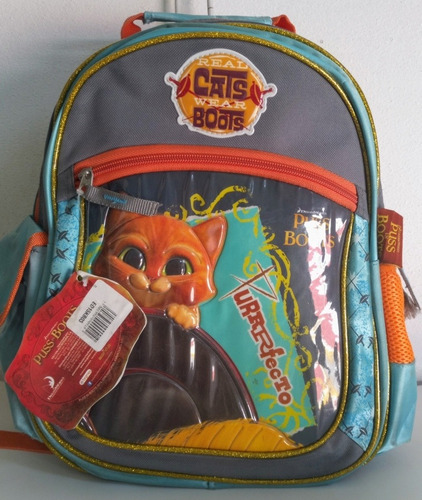 Mochila Para Preescolar El Gato Con Botas