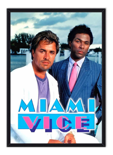 Cuadro Enmarcado - Póster Serie Miami Vice