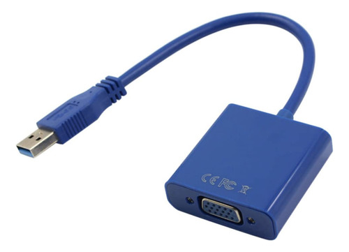 Tokidny Cable Video Usb Pantalla Adaptador Azul Convertidor