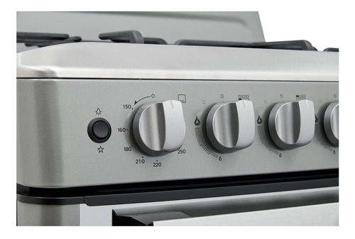 Cocina MideaMGS30FS1 color silver con puerta ciega 110V - 127V