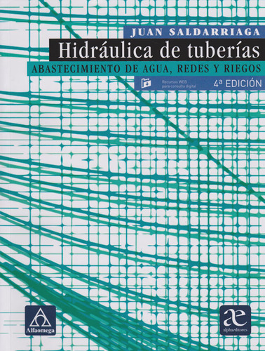 Hidráulica De Tuberías, De Saldarriaga, Juan. Editorial Alfaomega, Tapa Blanda En Español
