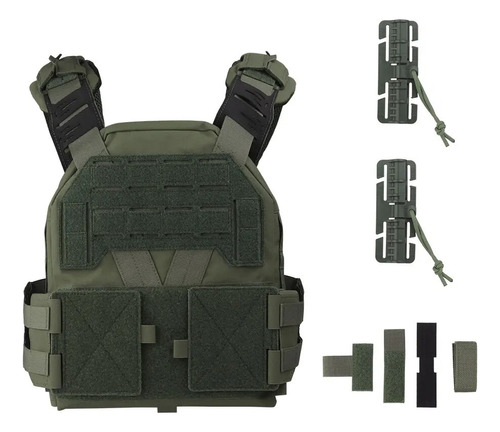 Chaleco Táctico Kz Plate Carrier, Chaleco De Caza, Malla Com