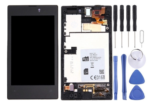 Ho Pantalla Lcd+panel Táctil Con Marco Para Nokia Lumia 520