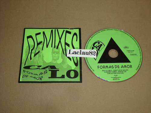 Calo Formas De Amor Remixes 1995 Polygram Cd