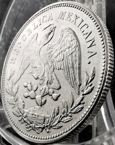 Moneda Un Peso Porfiriano Plata 1908 Mo Am