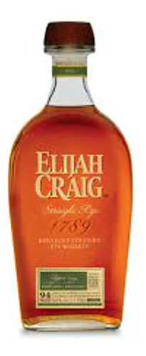 Whiskey Elijah Craig Straight Rye 750 Ml