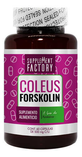 Coleus Forskolina 500 Mg, 60 Cápsulas