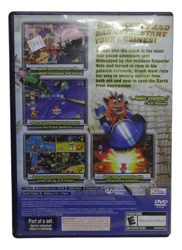 Só Caixa (sem Jogo) Jogo Crash Nitro Kart Play 2 Ps2 Origina (Usado)