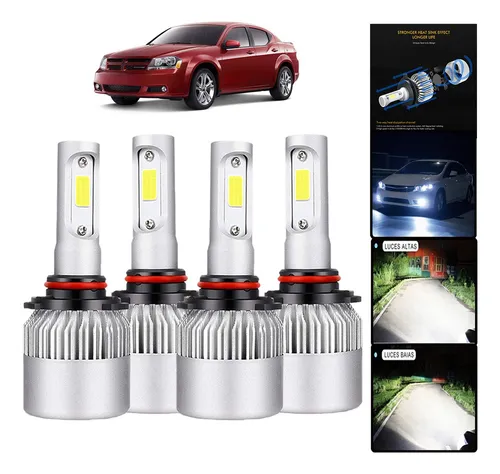 Led Kit De Focos Led 8000lm Luz Alta Y Luz Baja Para Dodge
