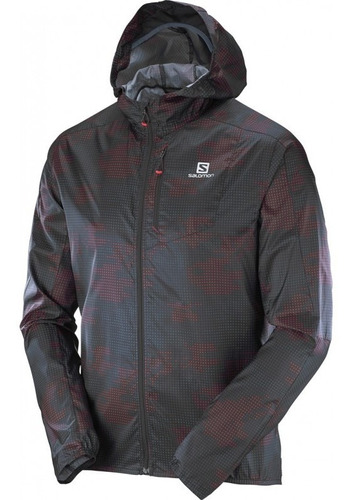 Campera Rompeviento Salomon Fast Wing Graphic Hoodie M