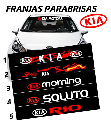  Vinilo Sticker Adhesivo Parasol Parabrisa Auto Kia