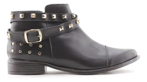 comprar Botas Botinetas Dama Mujer Caña Corta Tachas 470 Carg