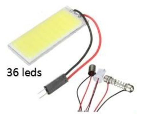 Bombillo De Techo Muelita Galleta T10 36 Led Cob 50x20mm 