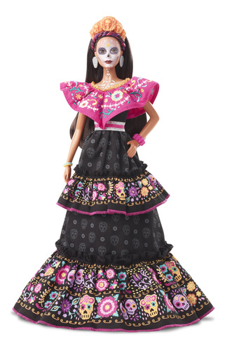 Muñeca Barbie 2021 Dia De Muertos (11,5 Pulgadas) Con Vestid