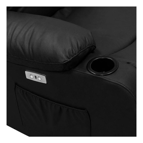 Poltrona Eletrica Zinnia Francis, Preto, Znc-frnc-pt01