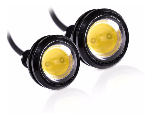 2 Ojos De Aguila 23mm Led Alto Brillo Auto Moto 7 Colores