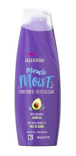 Aussie Miracle Moist Shampoo Avocado Sin Parabeno 746ml.