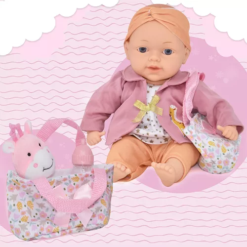 Gift Boutique Muñeca de bebé con accesorios de juguete, botella mágica de  leche que desaparece de 13 pulgadas, muñeca de bebé de cuerpo suave con