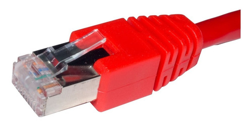 Satra 0103090505 - Patch Cord S/ftp Cat6a Lszh 5m, Rojo.