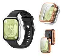 Comprar Pulsera De Repuesto Para Huawei Watch Fit 3 + Funda Oro Rosa