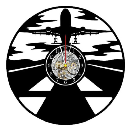 Reloj Corte Laser 2083 Aeronaves Avion Aeropuerto