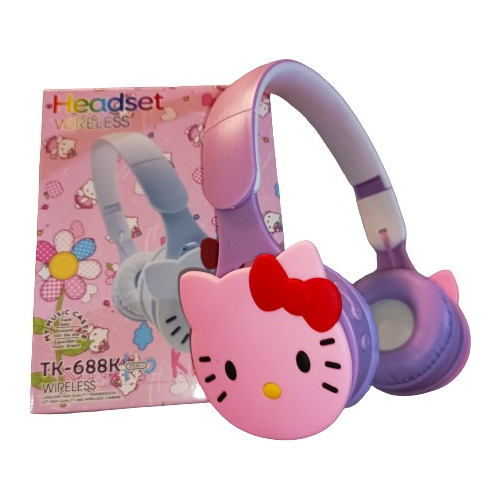 Auriculares Inalámbricos,hello Kitty,bluetooth,micro Sd