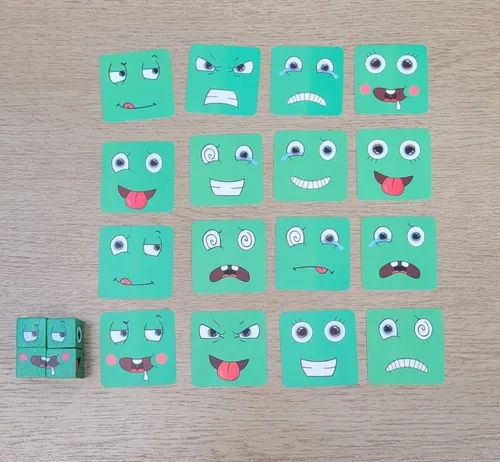 Juego De Caritas. Juegos De Expresiones. Emojis. Emociones