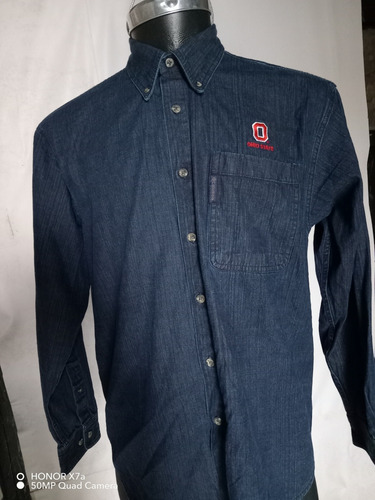 Camisa Columbiaa Ohio Mediana Relaxed Azul Mezclilla 