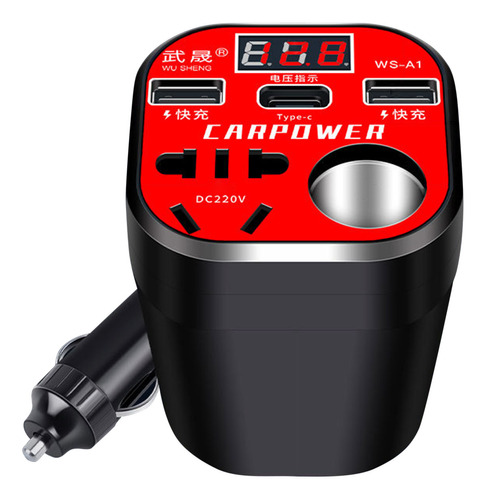 Inversor De Coche Hp De 12 V, 24 V, Universal A Toma De Corr